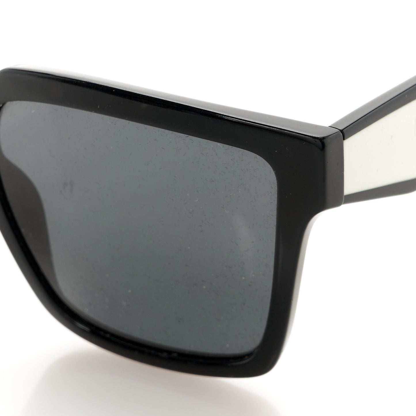 Acetate Square Sunglasses SPR 24Z Black White
