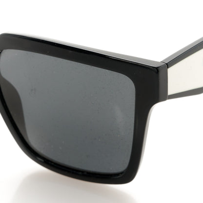 Prada Acetate Square Sunglasses SPR 24Z Black White 7 of 8