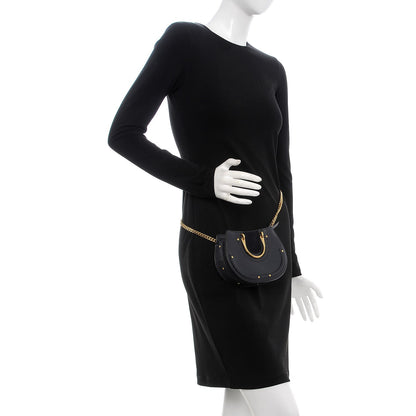 Chloe Calfskin Suede Mini Pixie Signature Belt Bag Full Blue 2 of 7