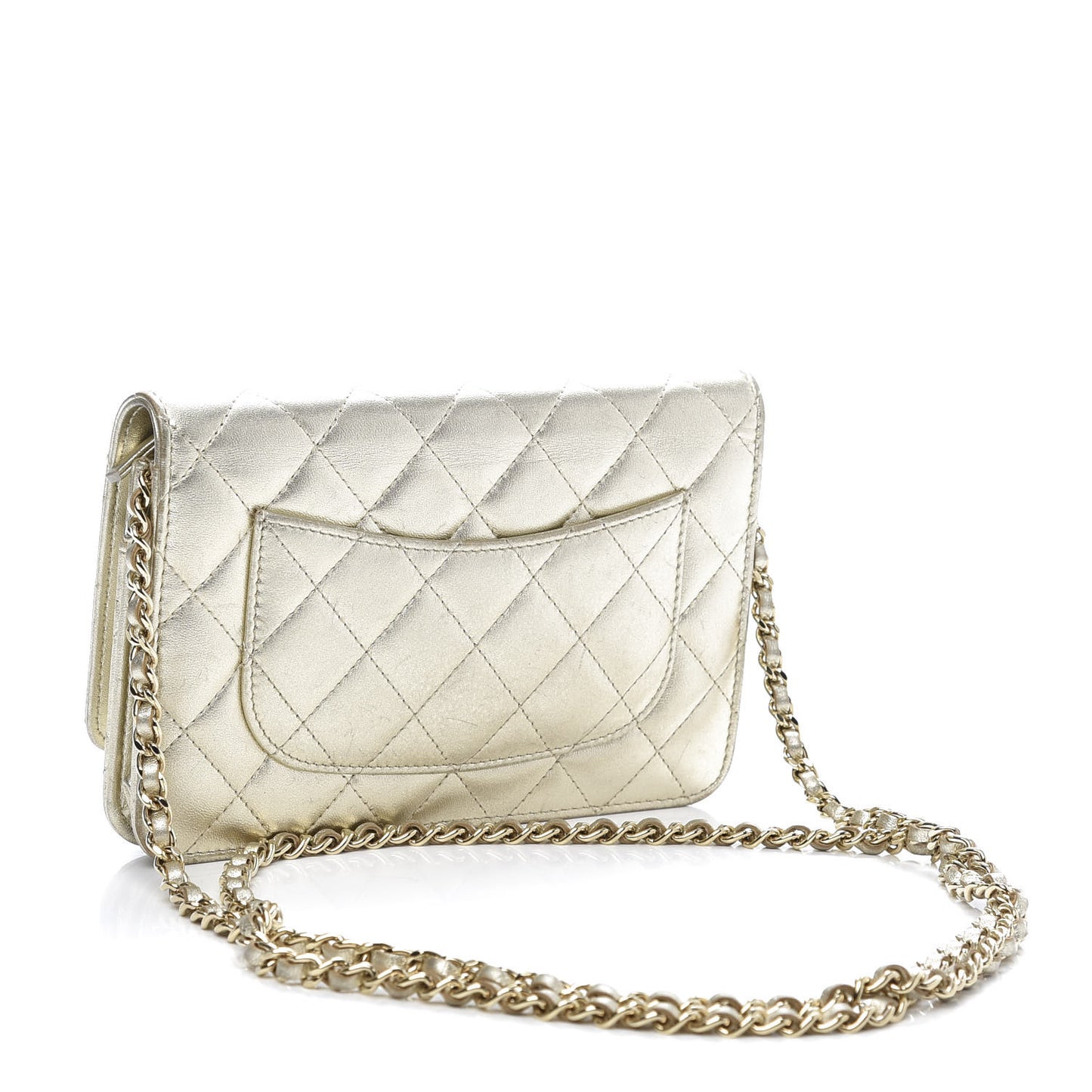 Quilted Wallet On Chain WOC Gold