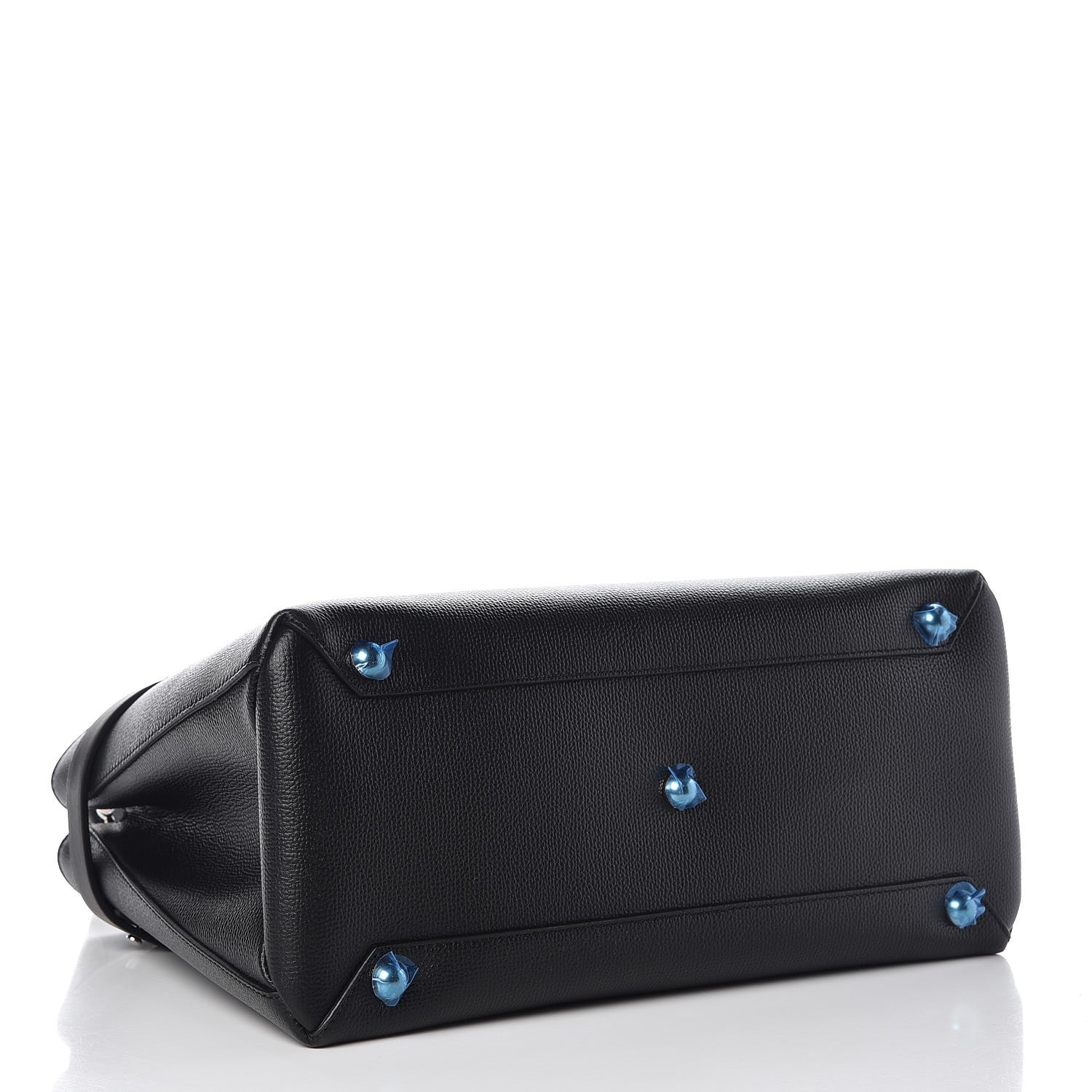 Burberry Derby Calfskin Medium Banner Tote Black 5 of 10