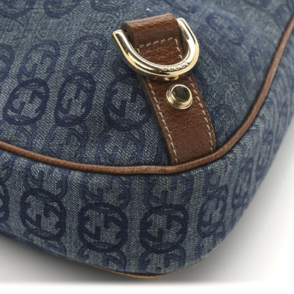 Gucci Denim GG Medium Abbey Ring Hobo Blue 9 of 12