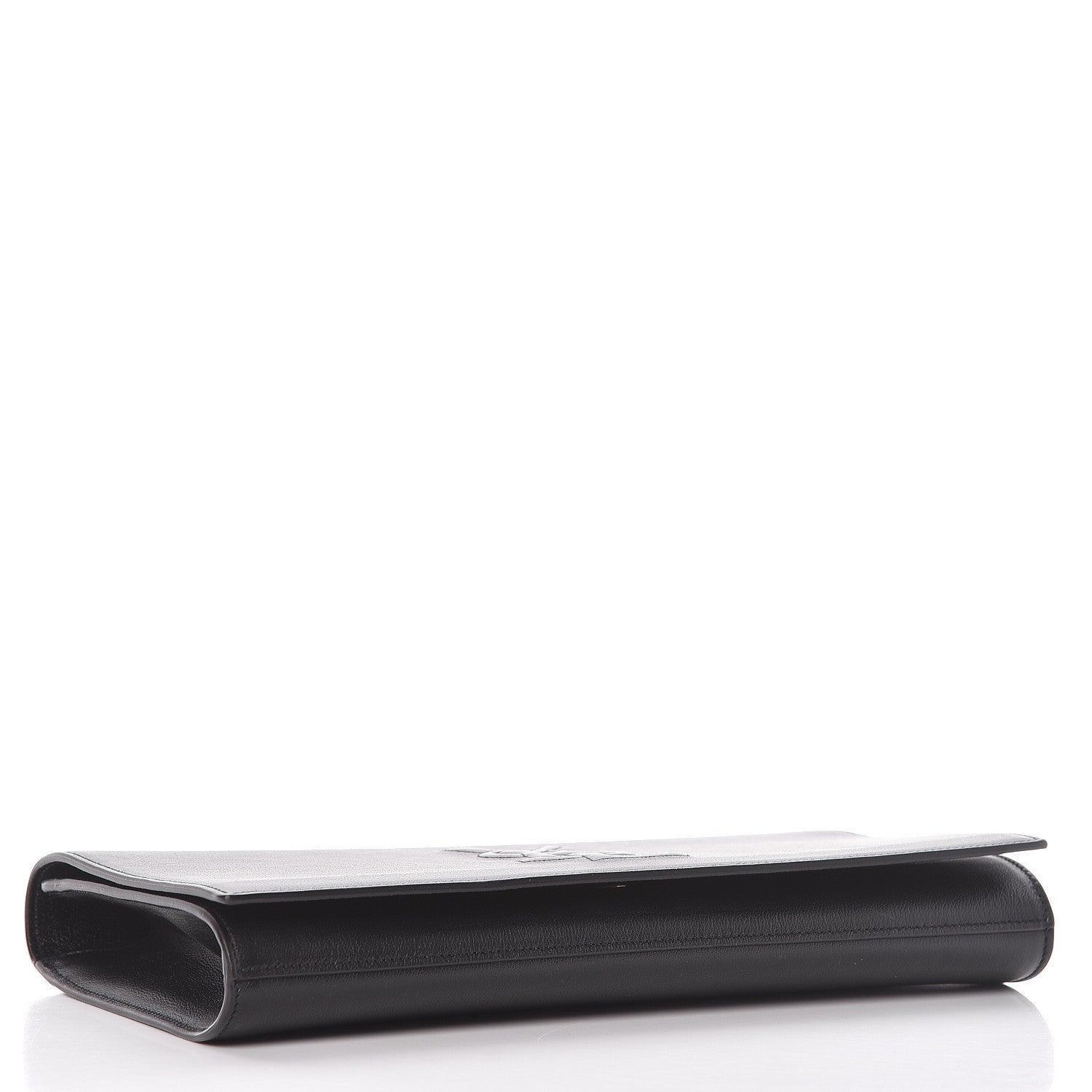 Saint Laurent Calfskin Monogram Large Belle De Jour Clutch Black 4 of 12