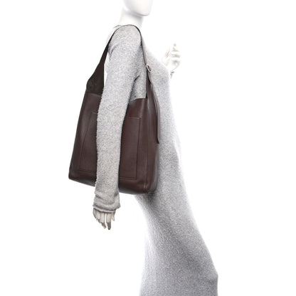 The Row Grained Calfskin Blake Hobo Acajou 2 of 10