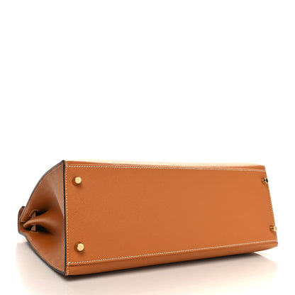 Hermes Epsom Kelly Sellier 35 Gold 4 of 11