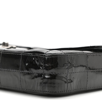 Chanel Patent Quilted East West Chocolate Bar Flap Black 11 of 12