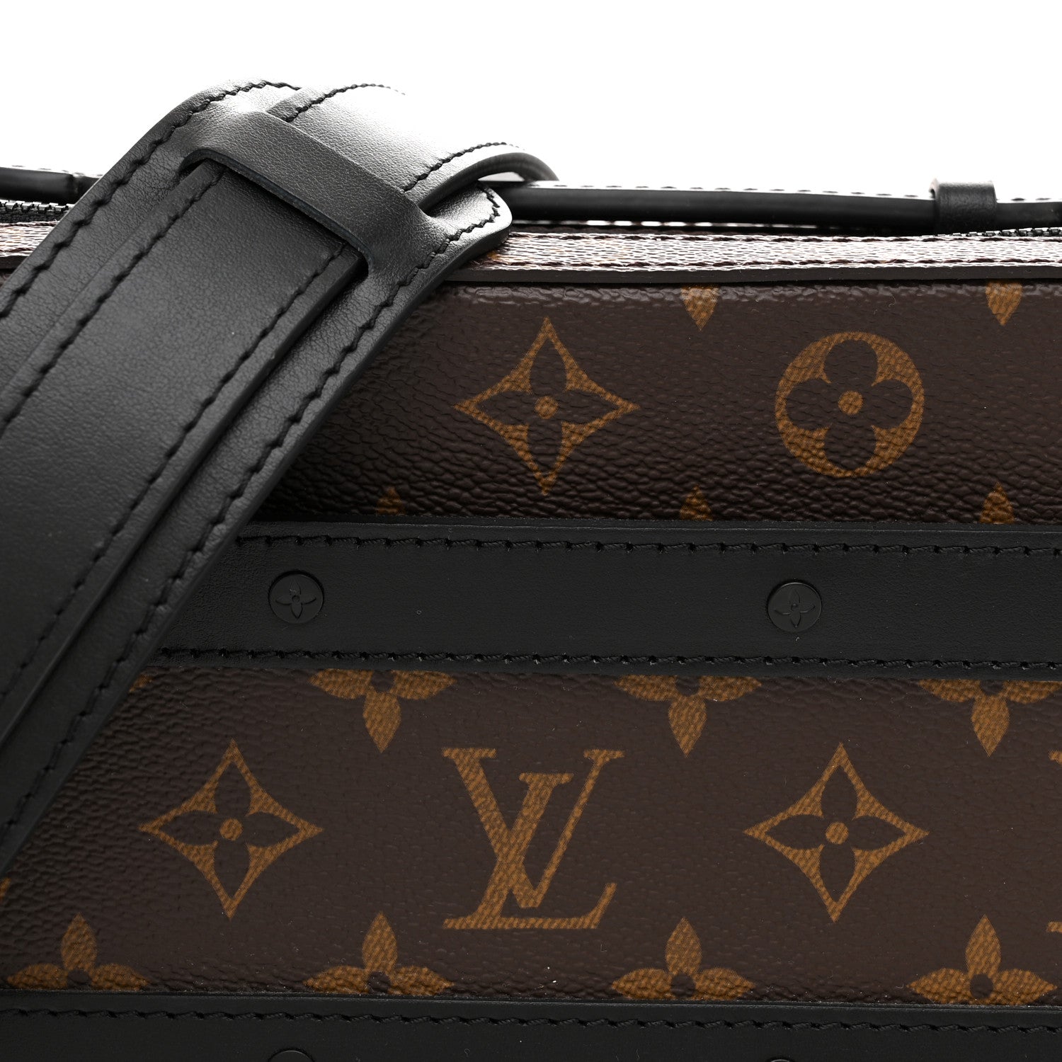 Louis Vuitton Monogram Macassar Handle Soft Trunk Black 7 of 10
