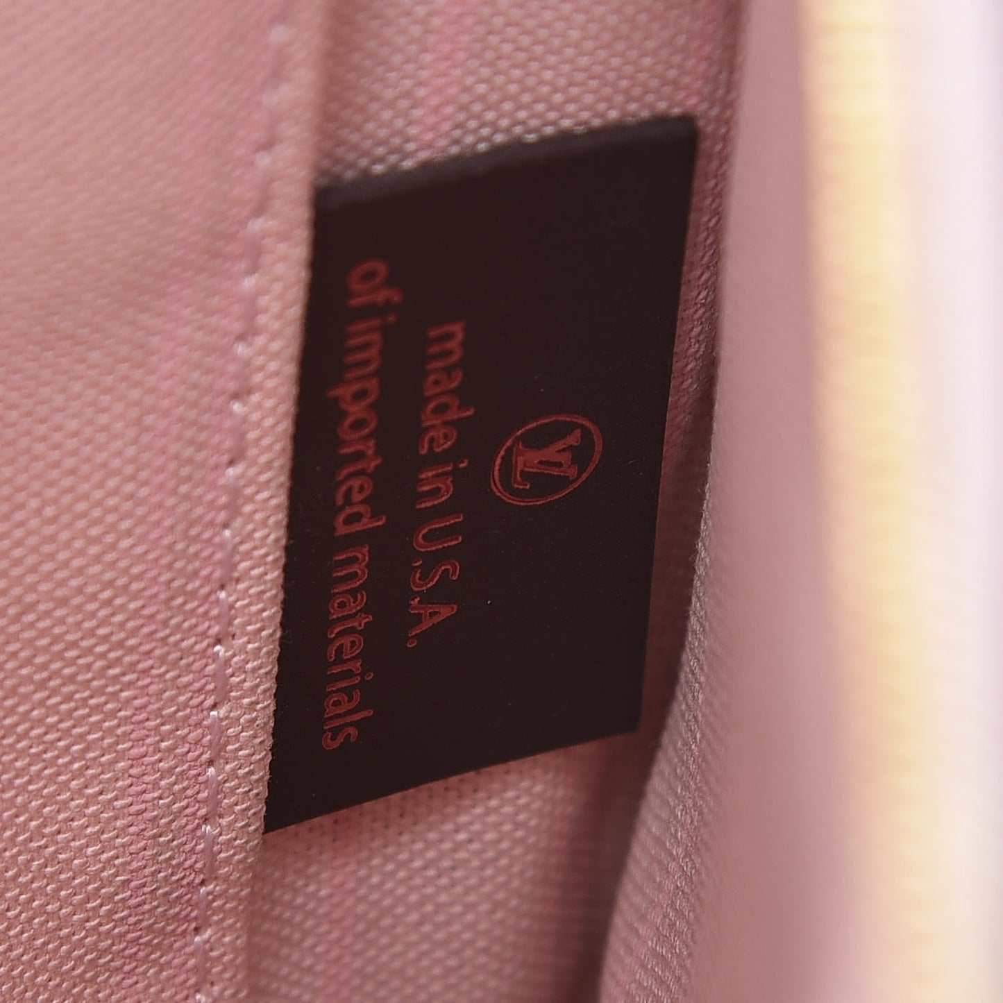 Damier Ebene Neverfull MM GM Pochette Rose Ballerine