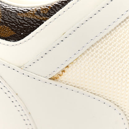 Louis Vuitton Calfskin Monogram Run Away Sneakers 37.5 White 11 of 17