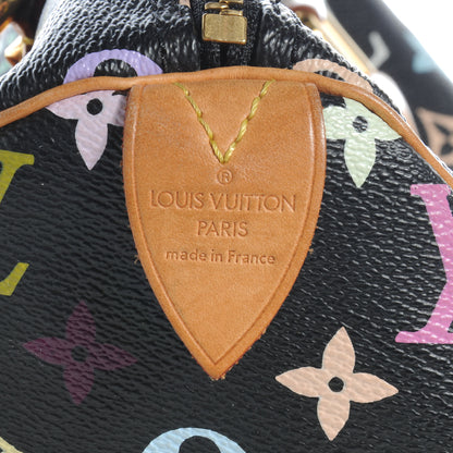 Louis Vuitton Monogram Multicolor Speedy 30 Black 7 of 9