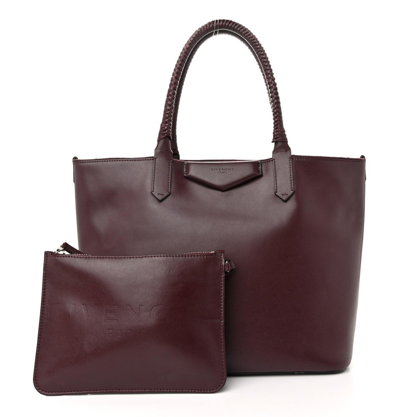 Calfskin Medium Whipstitch Antigona Tote Oxblood