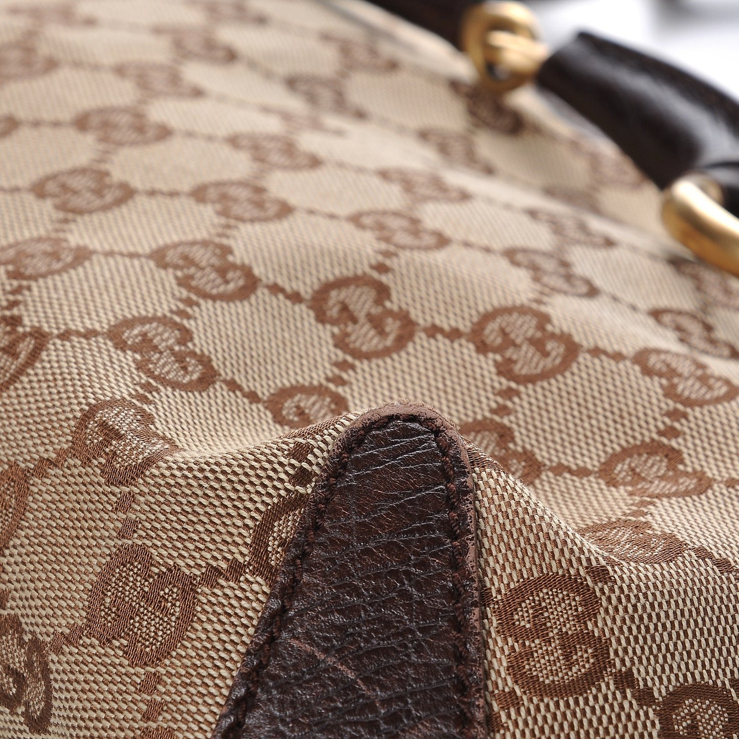 Monogram Horsebit Hobo Brown