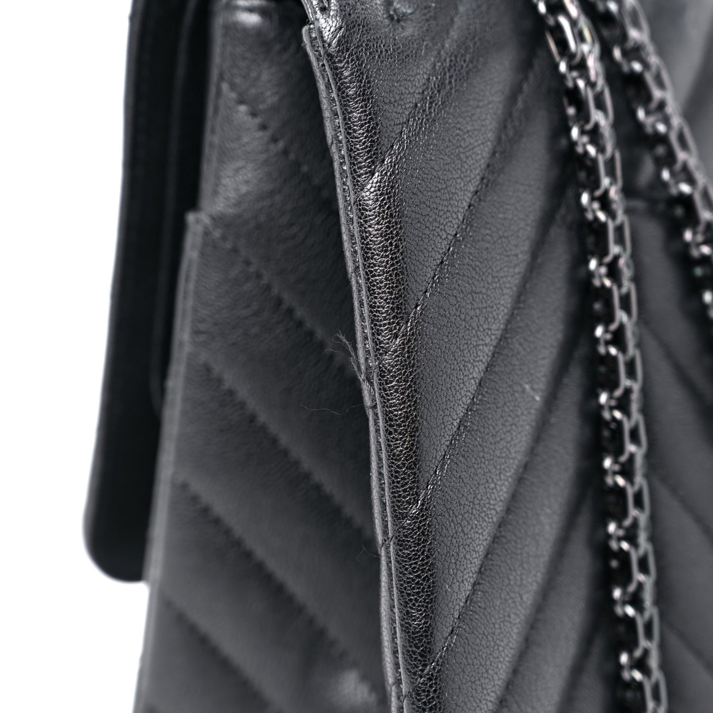 Sheepskin Chevron Quilted 2.55 Reissue 227 Flap So Black