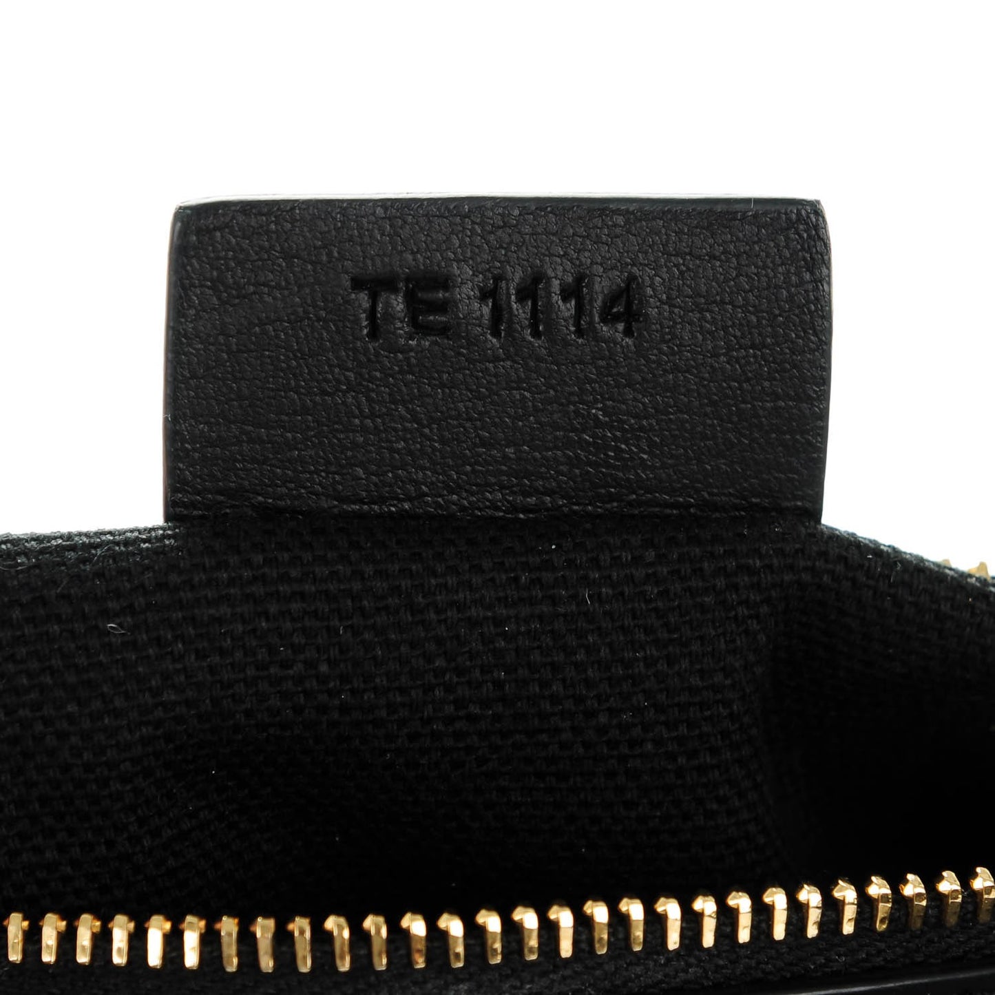 Rubber Effect Calfskin Pandora Wristlet Black