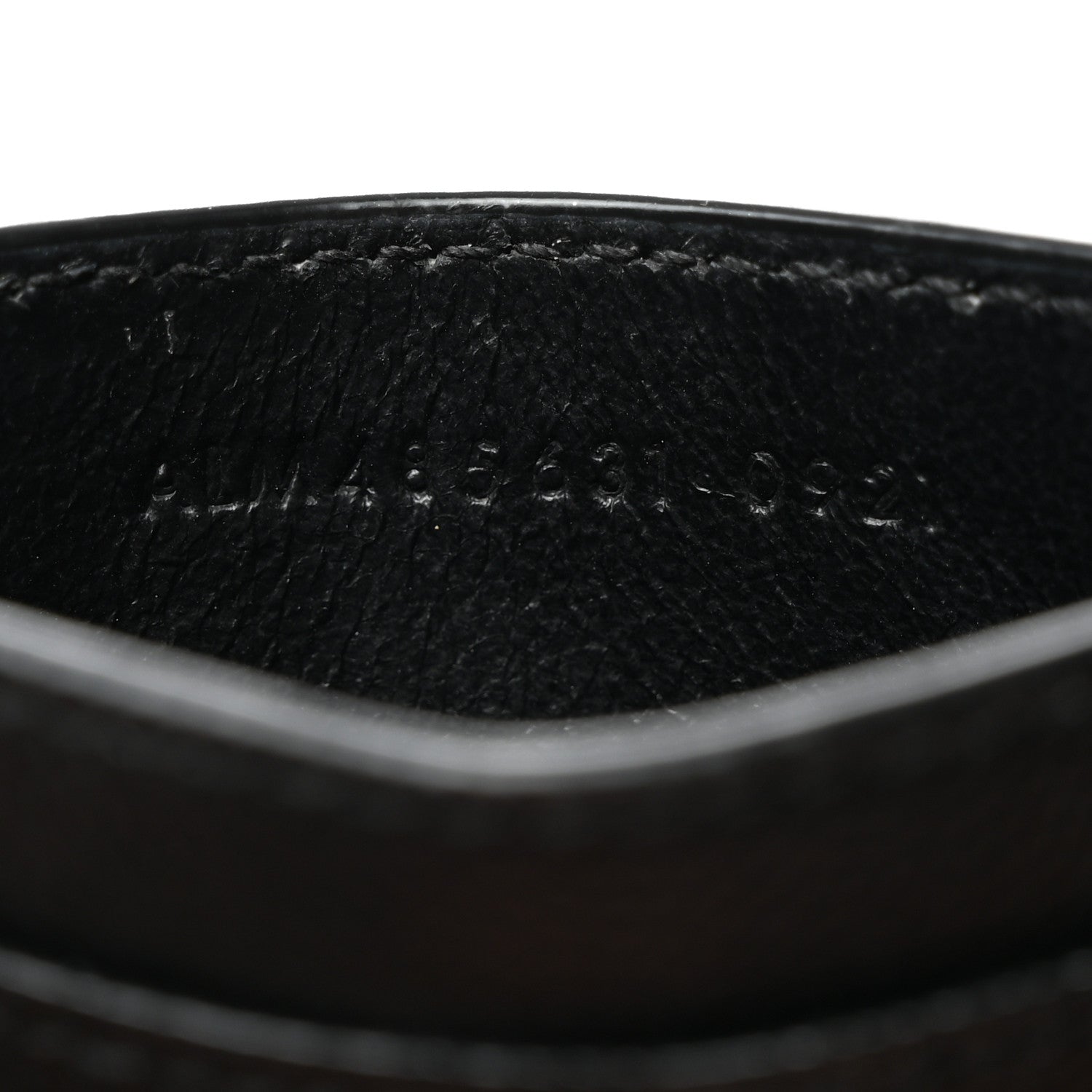 Saint Laurent Grain De Poudre Monogram Credit Card Case Black 7 of 8