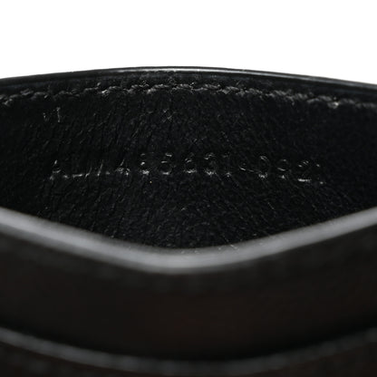 Saint Laurent Grain De Poudre Monogram Credit Card Case Black 7 of 8