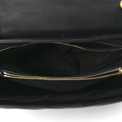 Saint Laurent Calfskin Y Quilted Monogram Large Loulou Chain Satchel Black 5 of 11