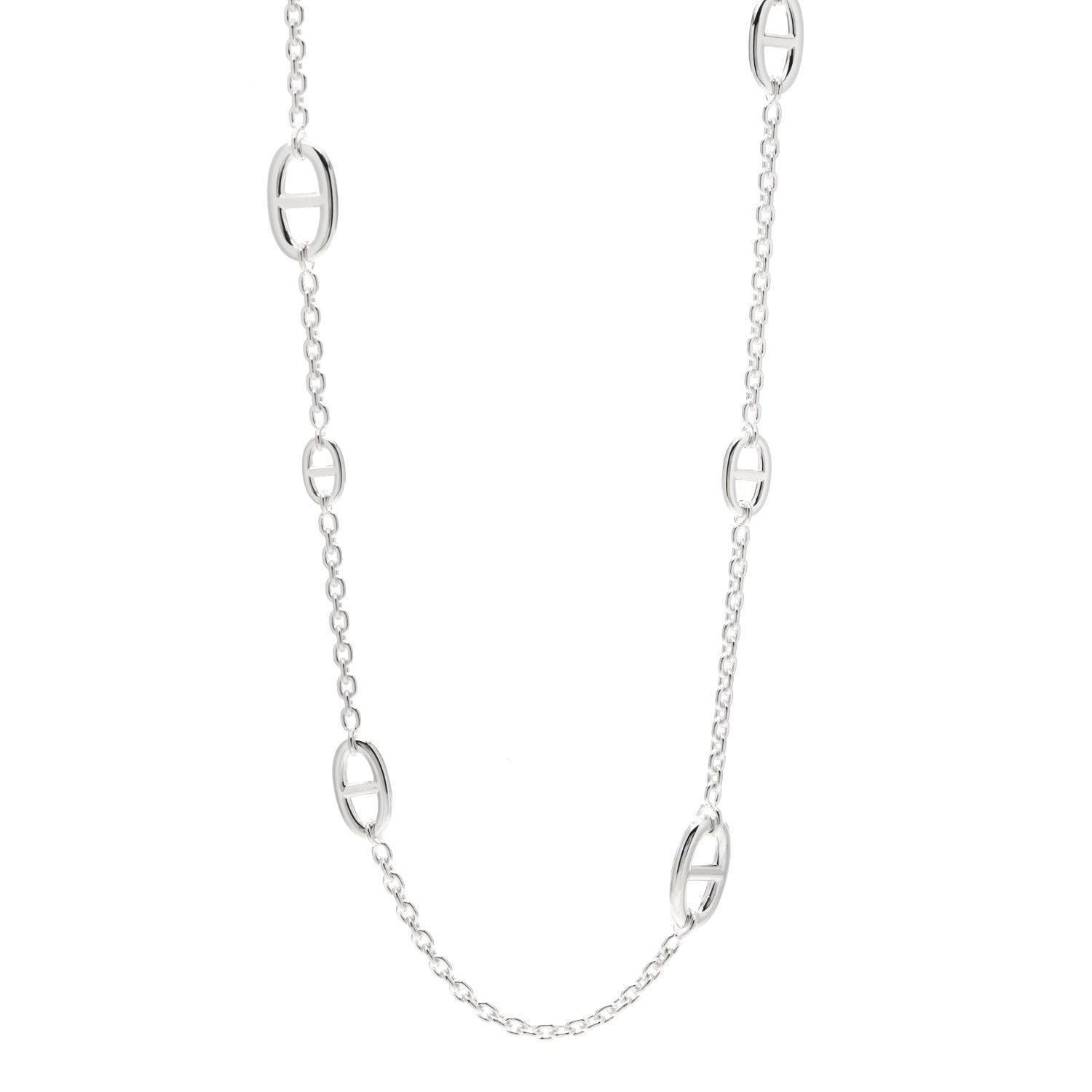 Hermes Sterling Silver Farandole Necklace 80 1 of 5