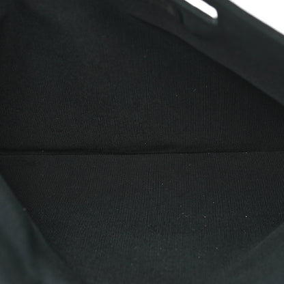 Chanel Satin Stitched Convertible Clutch Black 5 of 8
