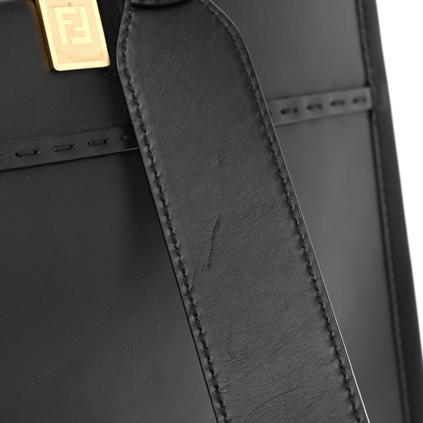 Vitello King Plexiglass Medium Fendi Sunshine Shopper Tote Black