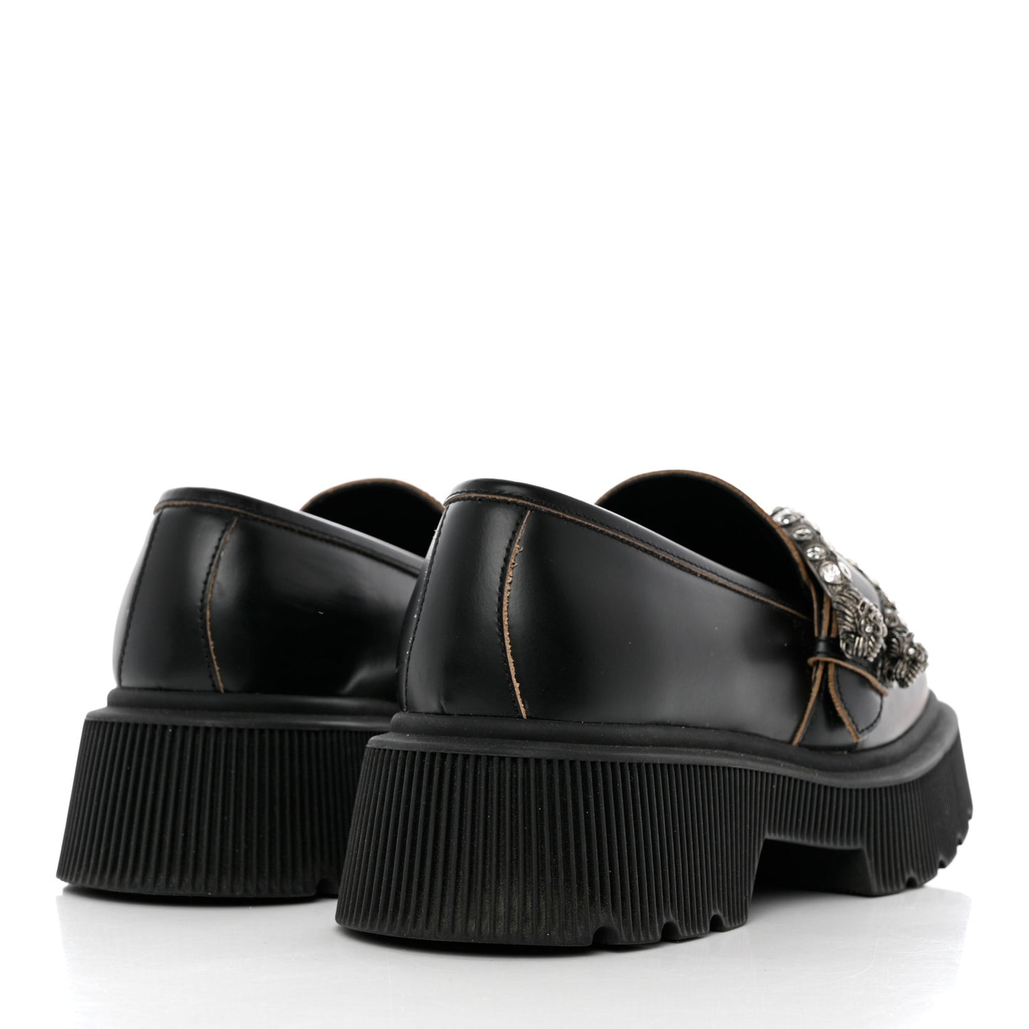 Cordovan Lux Dionysus Hunder Loafers 35.5 Black