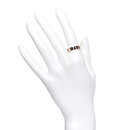 Cartier 18K Pink Gold Diamond 4mm LOVE Wedding Band Ring 51 5.75 2 of 4
