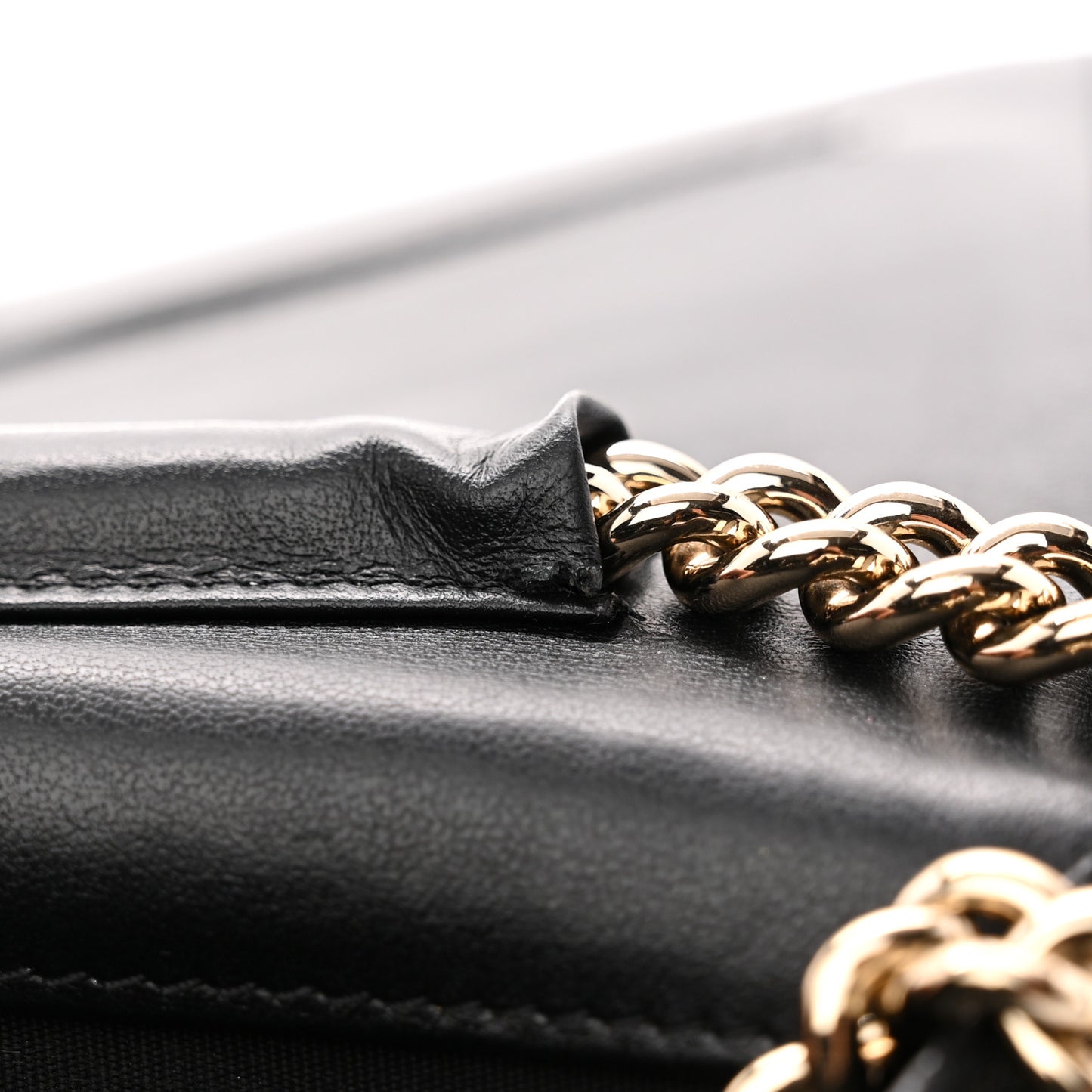 Caviar Quilted Boy Wallet On Chain WOC Black
