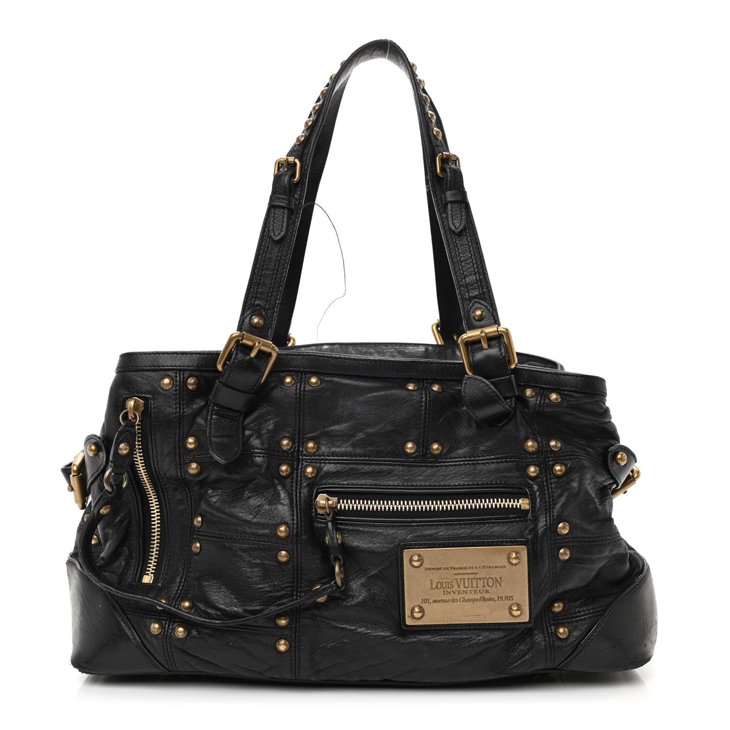 Louis Vuitton Lambskin Riveting Black 1 of 14