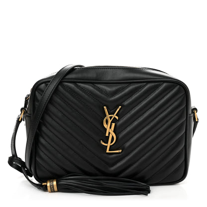 Saint Laurent Calfskin Matelasse Monogram Lou Camera Bag Black 1 of 13