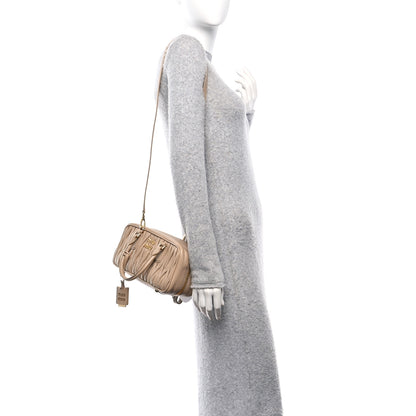 Miu Miu Nappa Matelasse Large Arcadie Top Handle Bag Sabbia 2 of 10