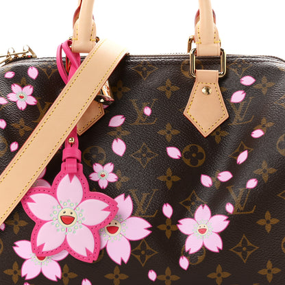Louis Vuitton LV X TM Monogram Cherry Blossom Speedy Bandouliere 25 Sakura Brown 6 of 8