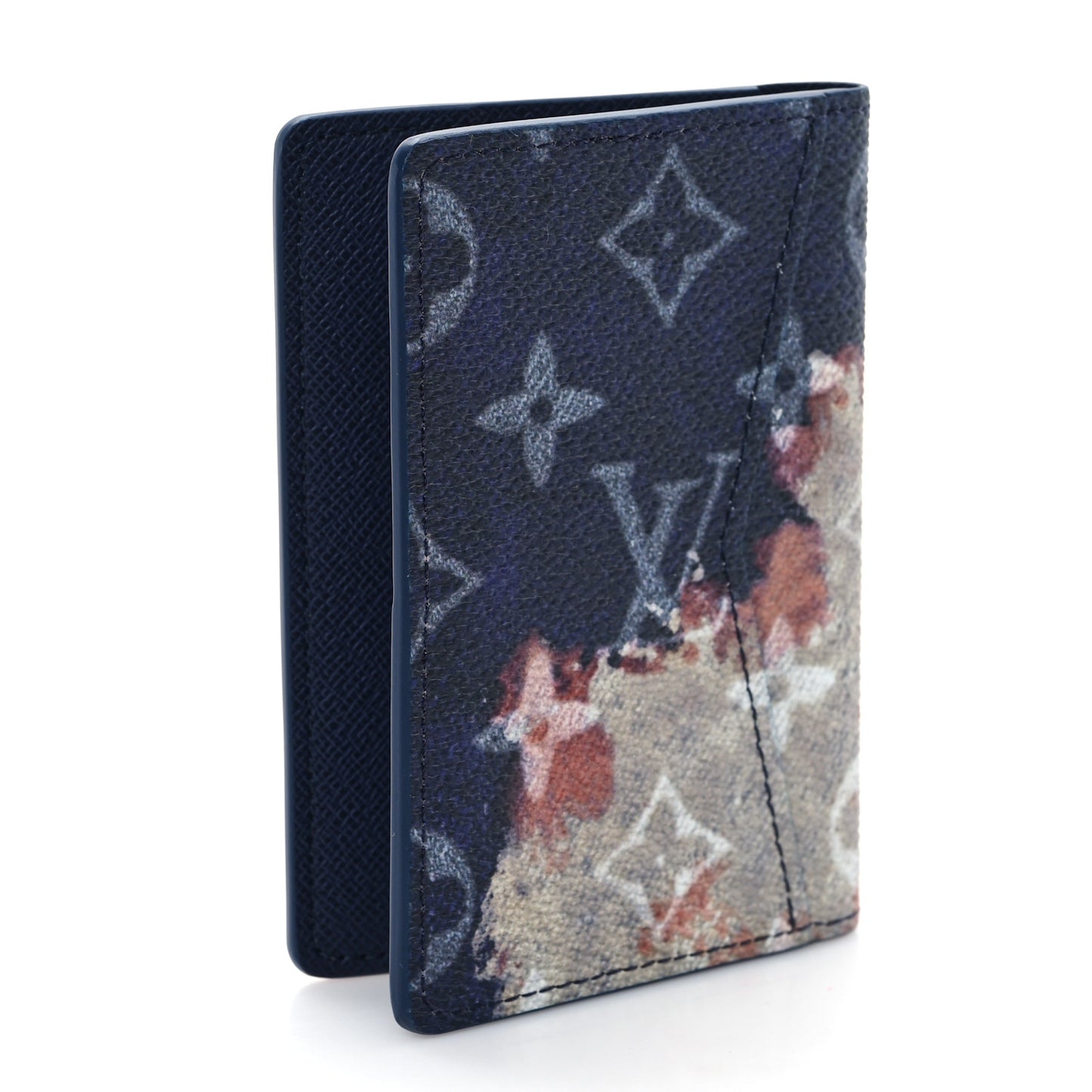 Monogram Bleach Pocket Organizer Ink Blue