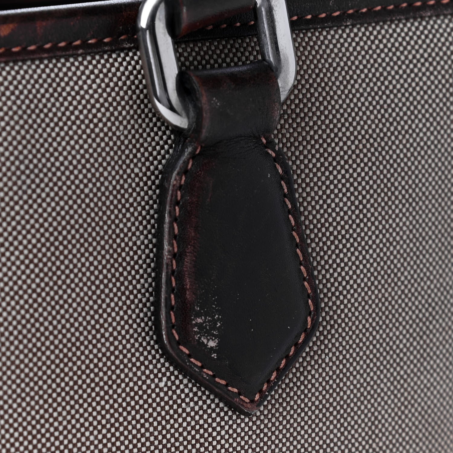 Prada Jacquard Logo Tote Corda Moro 7 of 10