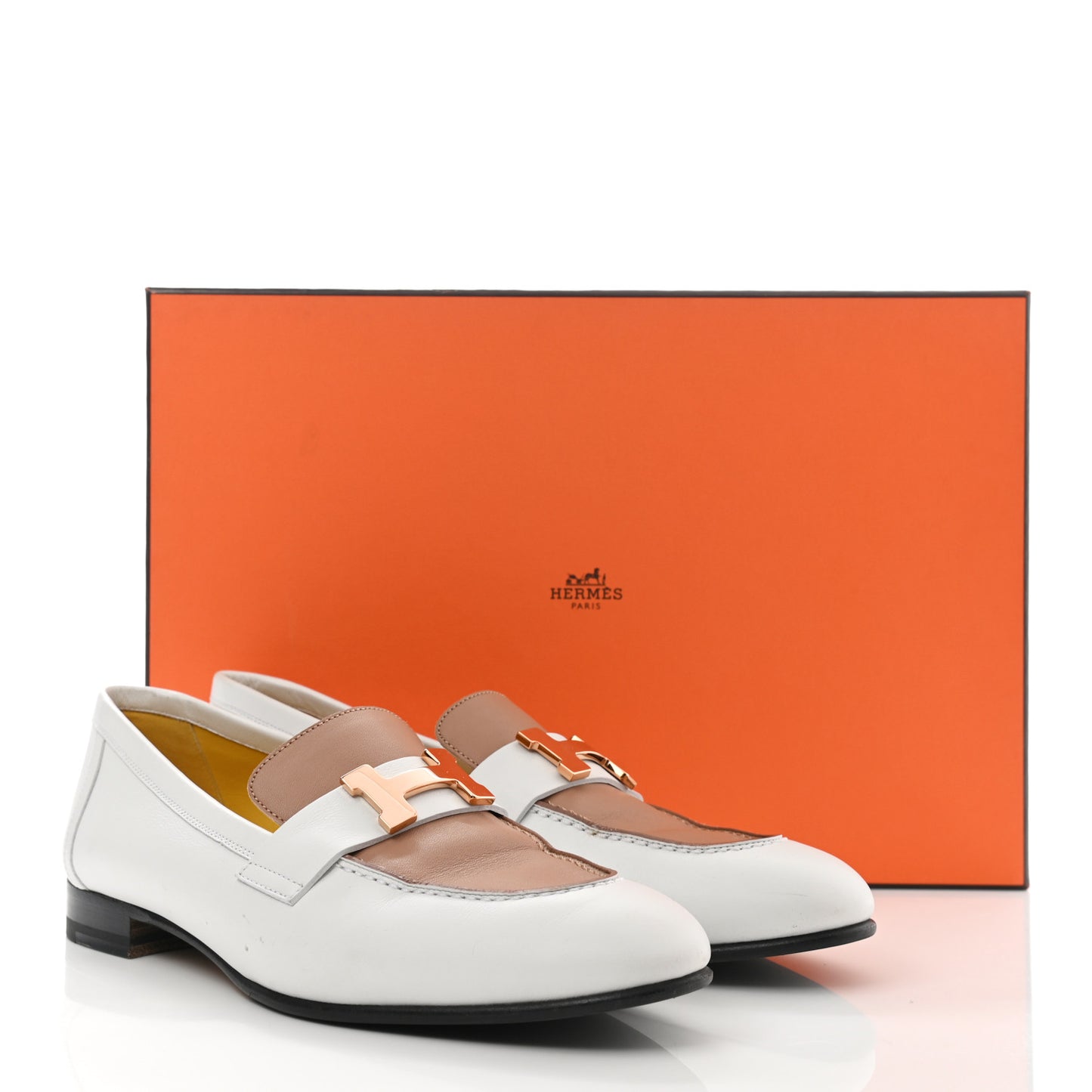 Calfskin Womens Paris Loafers 36 White Bois De Santal