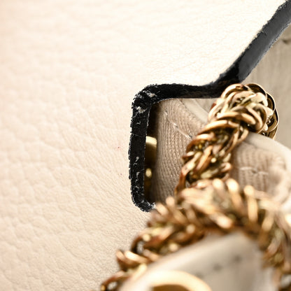 Chloe Grained Calfskin Medium Sally Flap Bag Cream 13 of 14