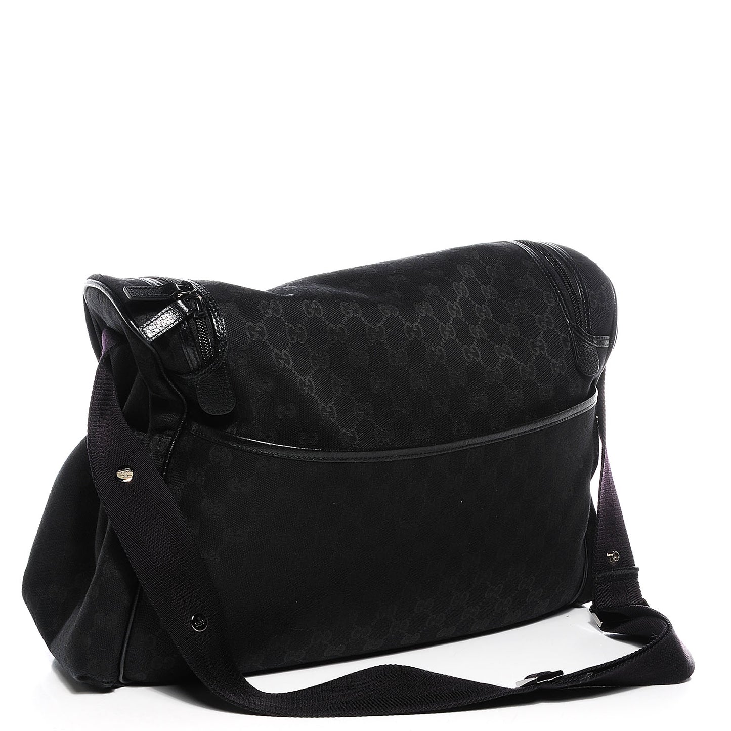 Monogram Large Diaper Bag Black