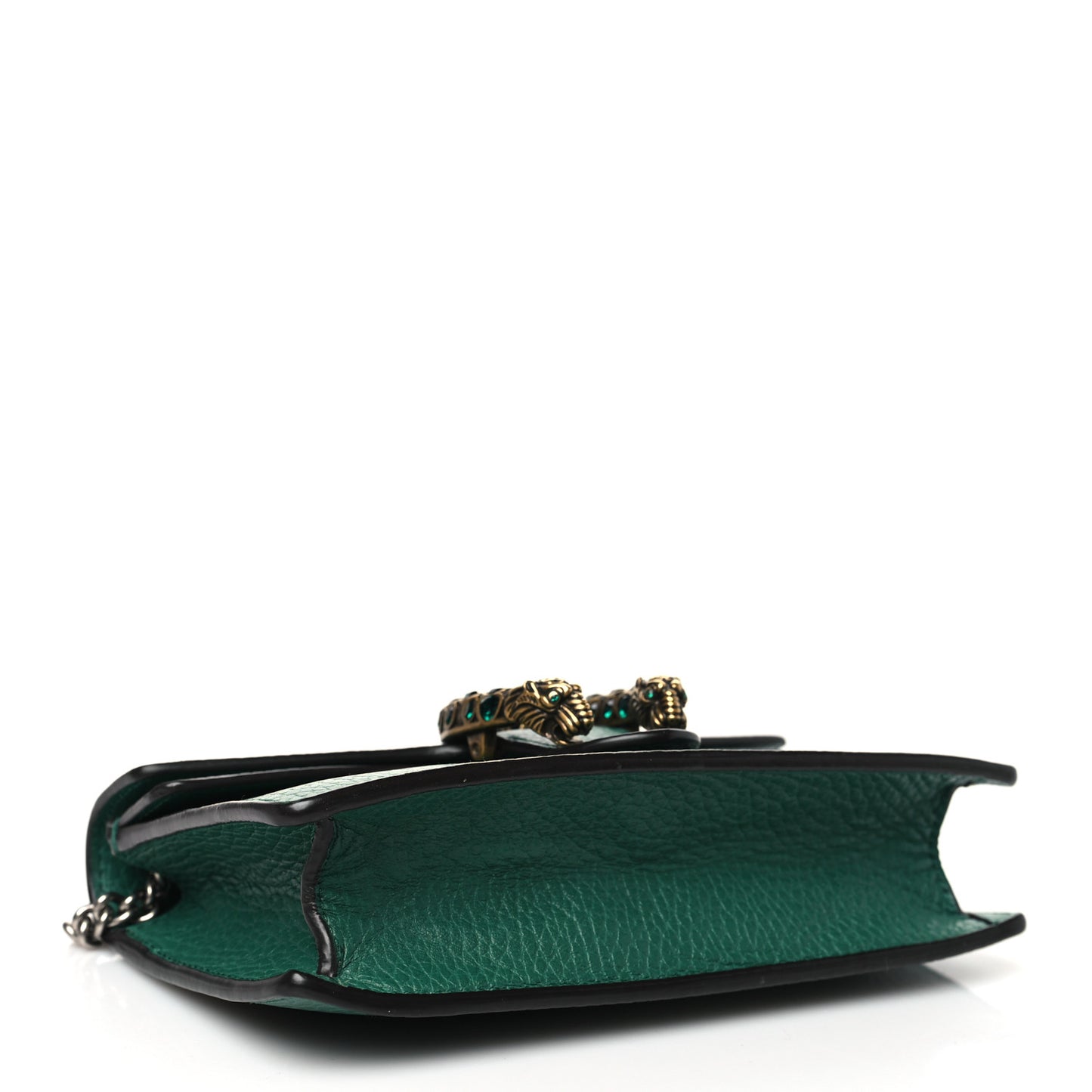 Dollar Calfskin Crystal Super Mini Dionysus Shoulder Bag Emerald