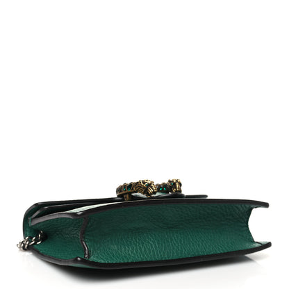 Gucci Dollar Calfskin Crystal Super Mini Dionysus Shoulder Bag Emerald 4 of 9