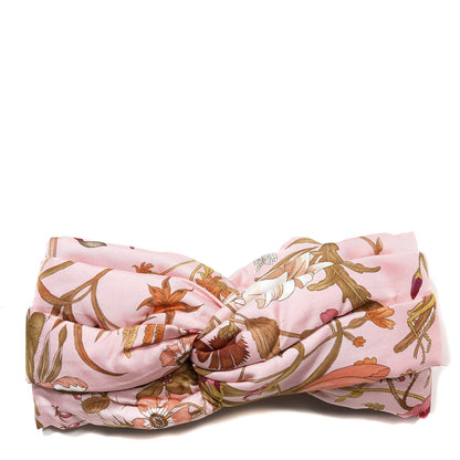 Gucci Silk Flora Print Headband M Pink 1 of 3