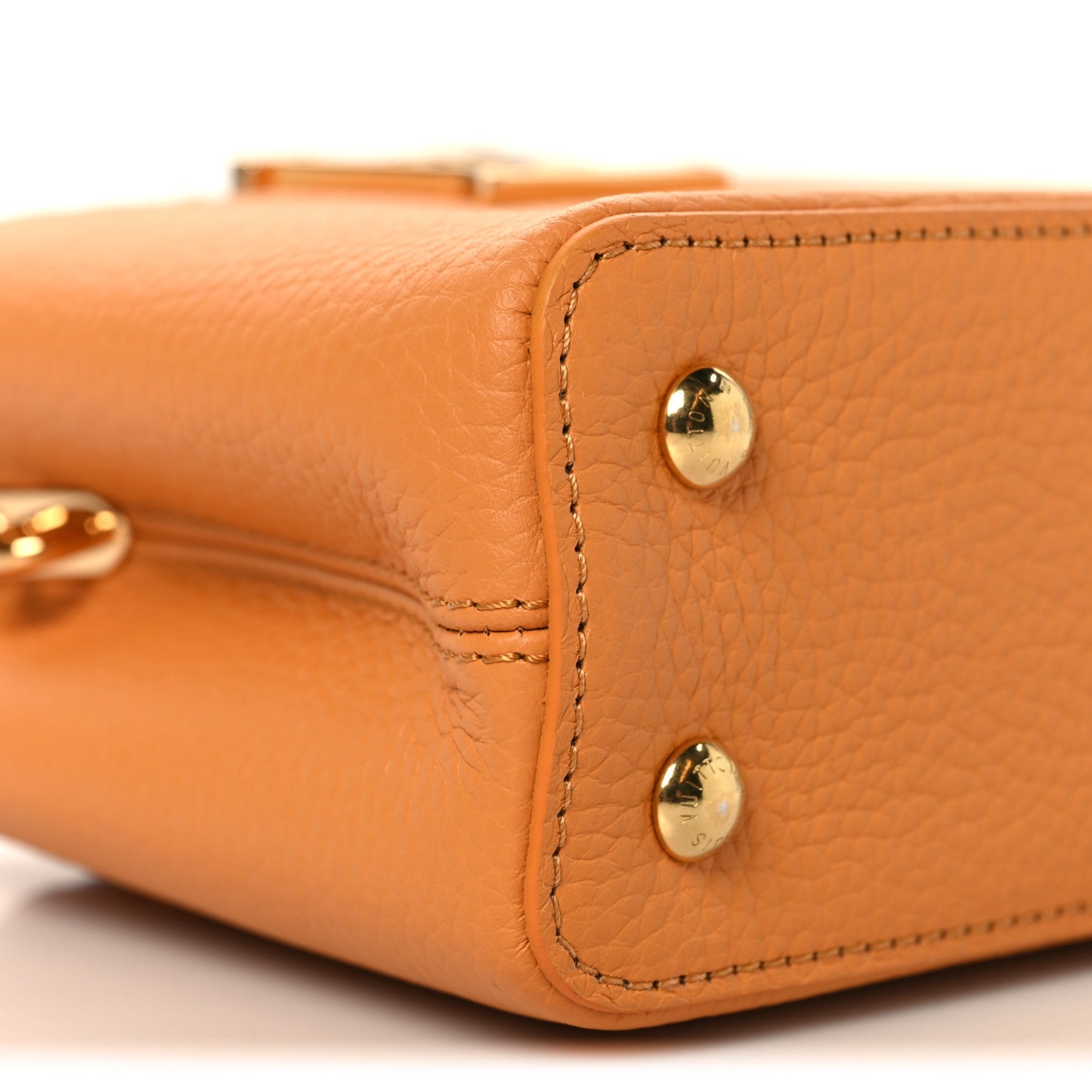 Taurillon Mini Capucines Safran Imperial