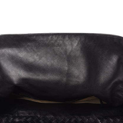 Bottega Veneta Nappa Intrecciato Flap Shoulder Bag Black 11 of 14