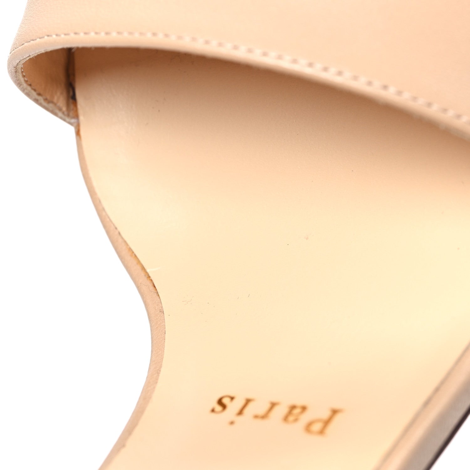 Christian Louboutin Calfskin Multipot 100 Sandals 36.5 Nude 9 of 10
