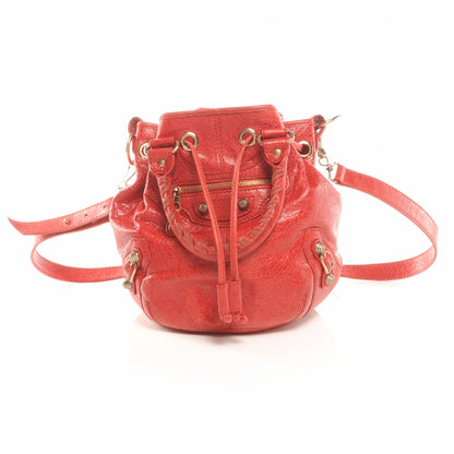 Balenciaga Agneau Giant 12 Rose Gold Hardware Mini Pompon Bag Coquelicot 1 of 7
