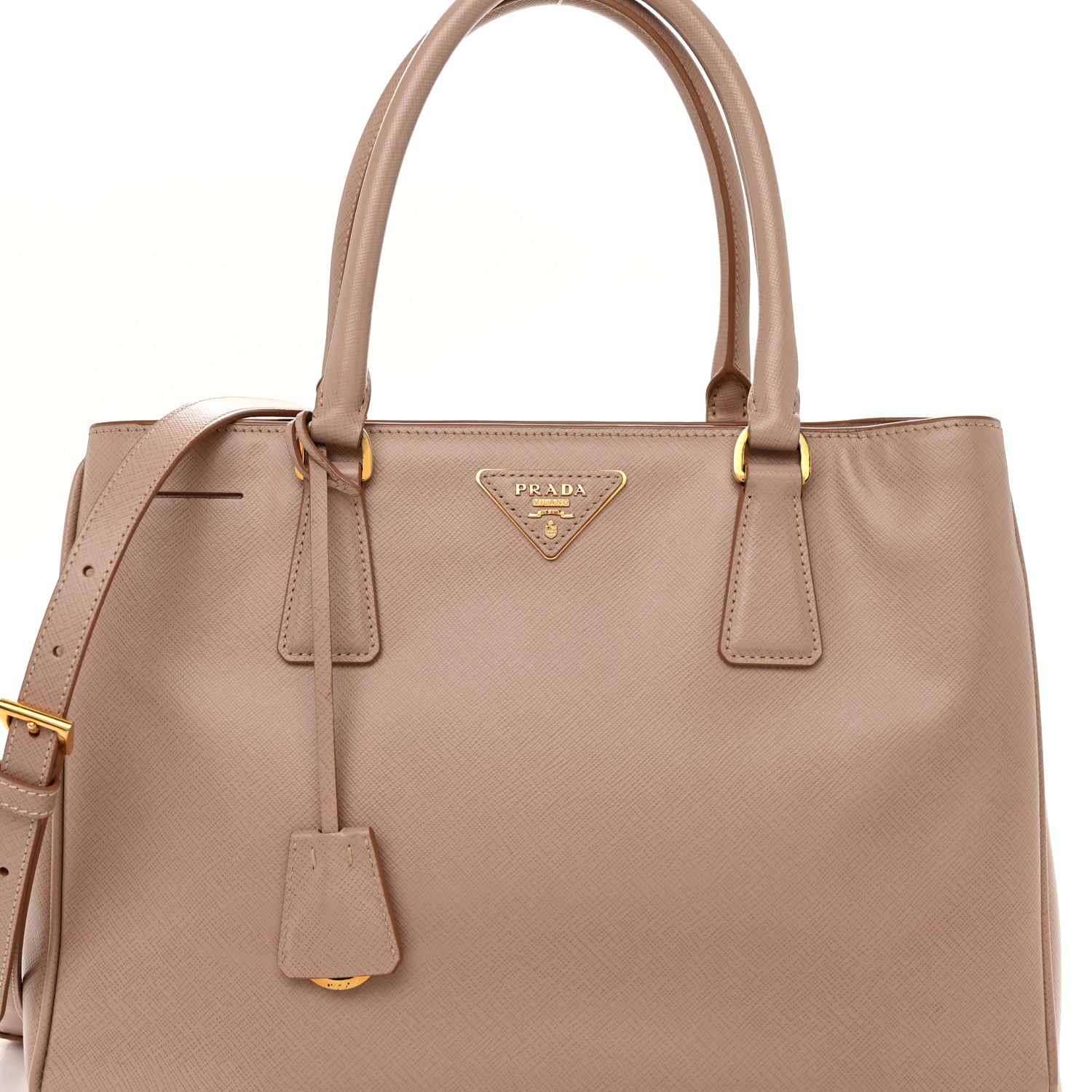 Prada Saffiano Lux Medium Tote Cammeo 10 of 13