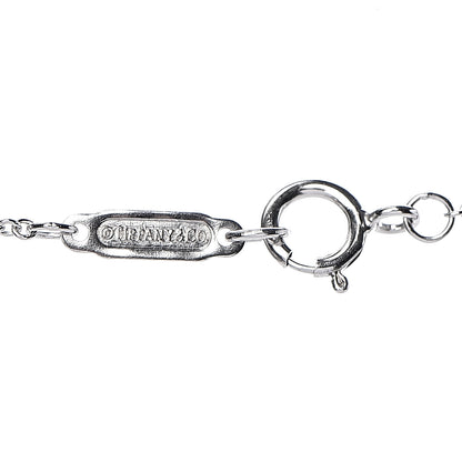 Tiffany 18K White Gold Diamond Mini Petals Key Pendant 6 of 7