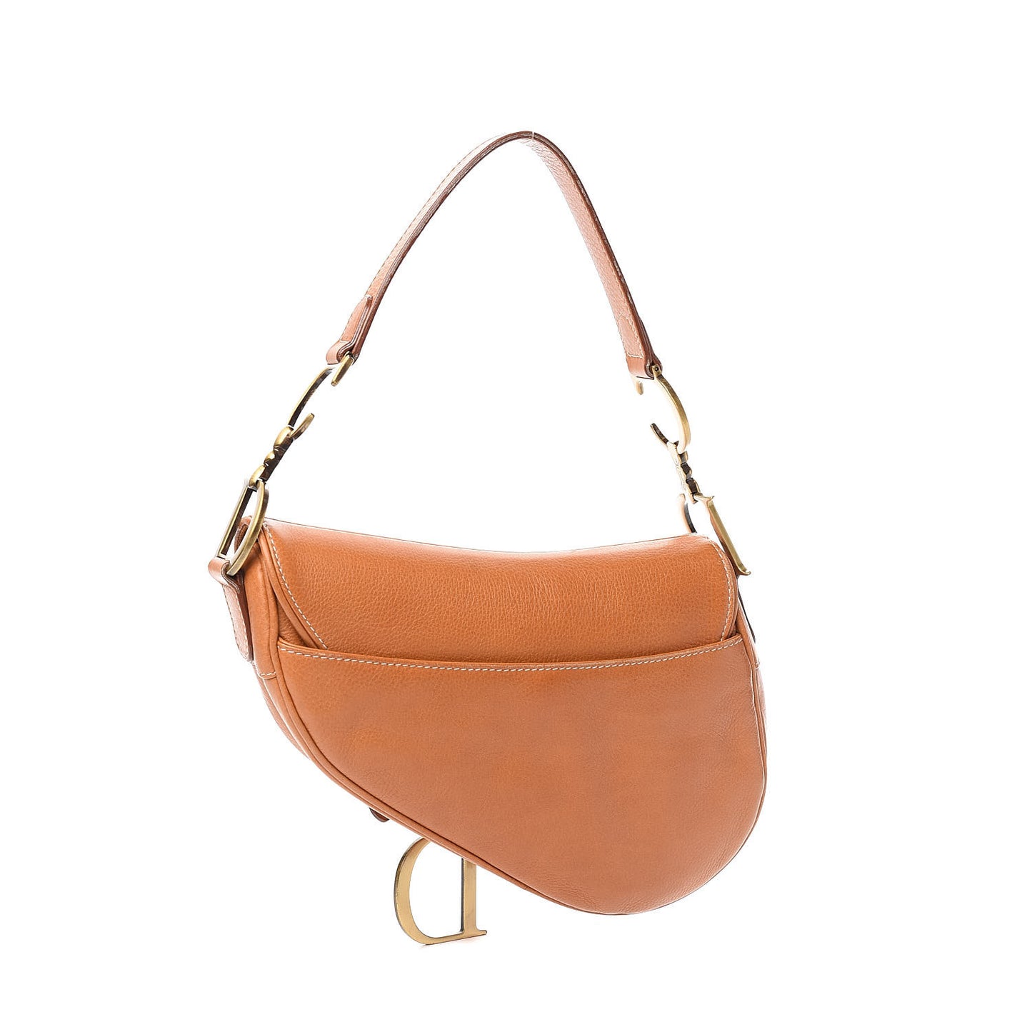 Calfskin Saddle Bag Tan