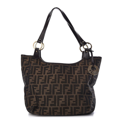 Fendi Zucca Small Chef Shopping Tote Tobacco Moro 1 of 24