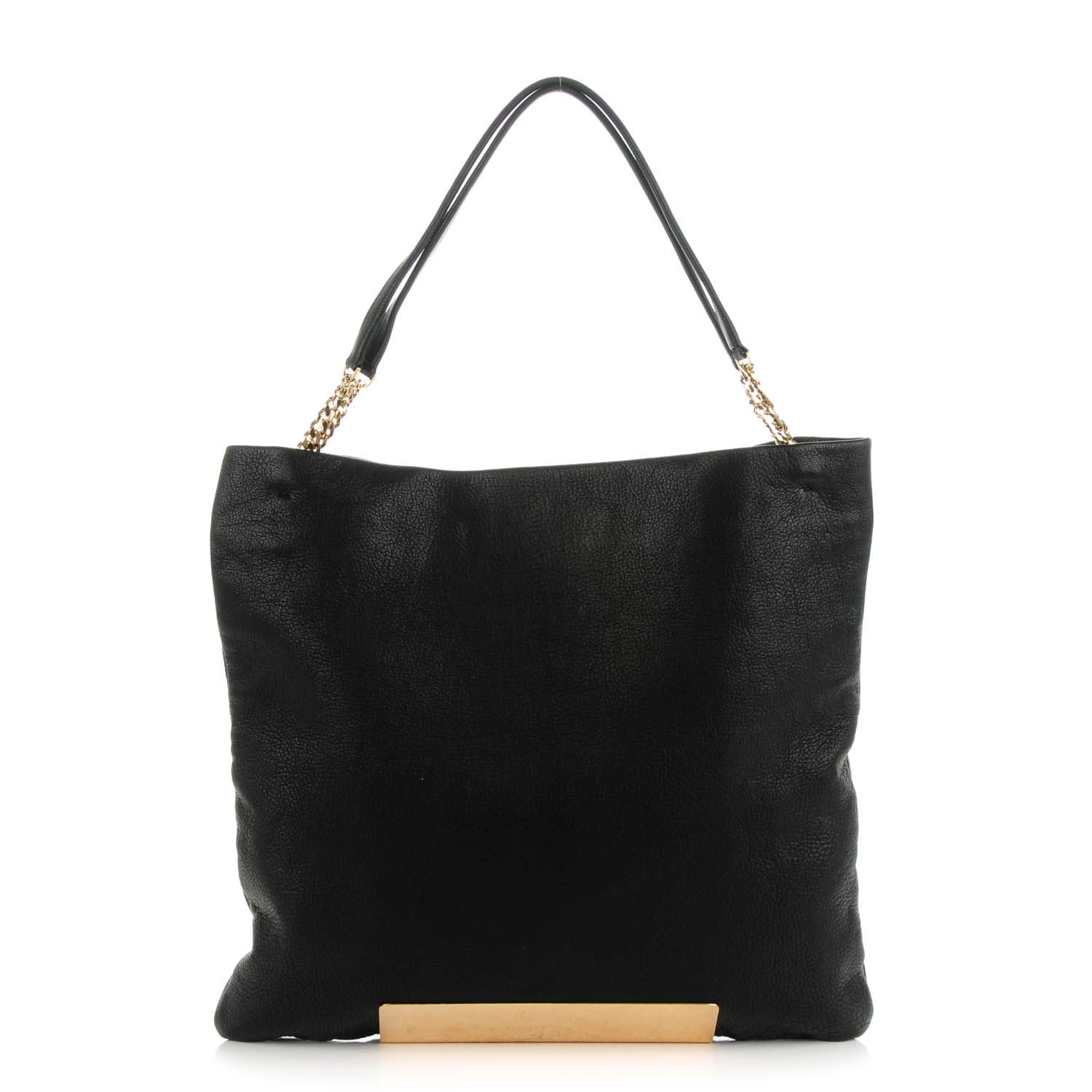 Jimmy Choo Washed Lambskin Large Charlie Tote Black 1 of 8