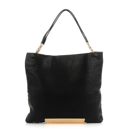 Jimmy Choo Washed Lambskin Large Charlie Tote Black 1 of 8