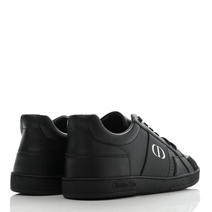 Christian Dior Calfskin Suede Logo Sneakers 38 Black 4 of 10